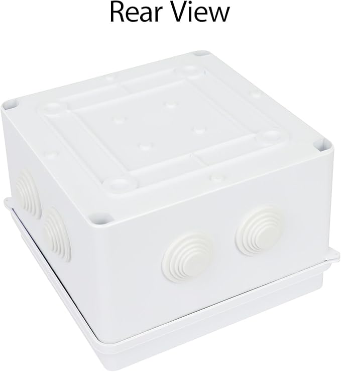 LeMotech Junction Box, ABS Plastic IP65 Waterproof and Dustproof, Universal Electrical Enclosure, Outdoor and Indoor Project Box 5.9X 5.9X 3.9 inch (150 x 150 x 100 mm) - Image 7
