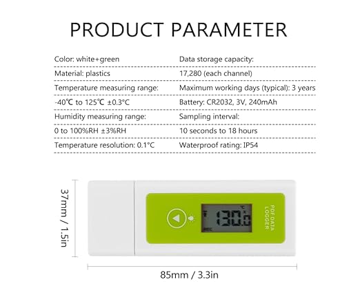 YMP-20ED Portable LED Display TemperatureAnd Humidity DataLogger Home-use Multifunctional Hygrometer - Image 6
