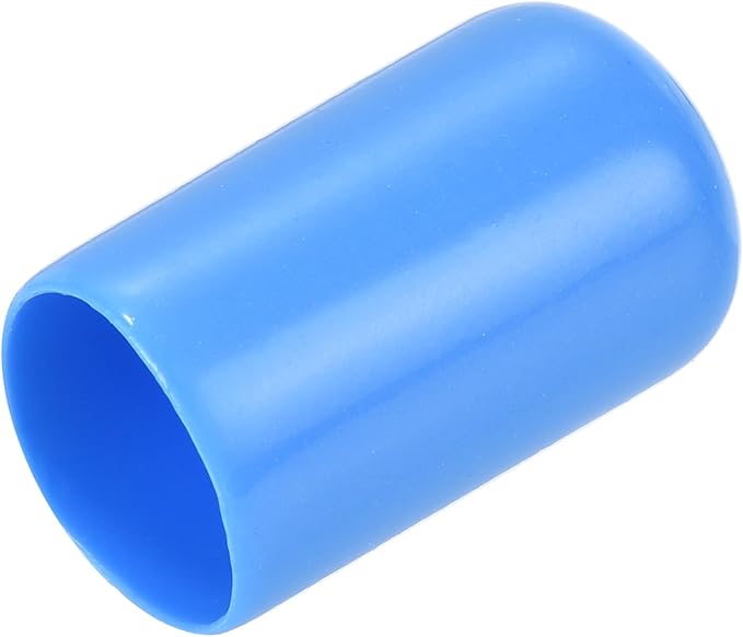 uxcell 20pcs Rubber End Caps 12mm(1/2 inch) ID Vinyl Round Tube Bolt Cap Cover Screw Thread Protectors Light Blue by uxcell