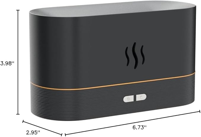 Flame Diffuser Humidifier-Auto Off 180ml Essential Oil Diffuser-2 Modes Brightness Aroma Humidifier with Fire Flame Effect for Home,Office,Spa,Gym(White)… - Image 10
