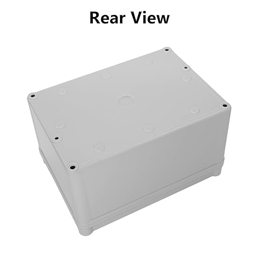 LeMotech Junction Box IP67 Waterproof Dustproof ABS Plastic Project Box for Electrical Outdoor Enclosure Gray 6.9 x 4.9 x 3.9 inch (175 x 125 x 100 mm),2 Pack - Image 5