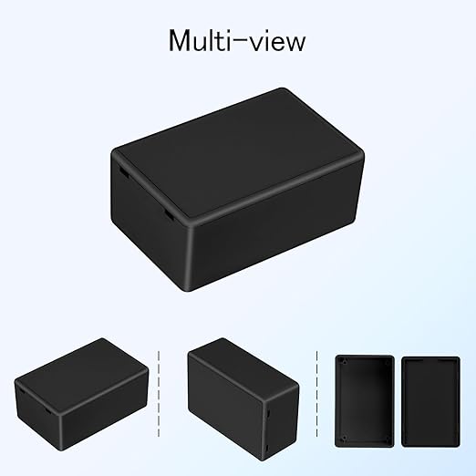 Project Box 8 Pieces Electrical Box Small Junction Box ABS Plastic Enclosure Power Electronic Case Black 2.76" x 1.77" x 1.14"(70 x 45 x 29mm) - Image 6