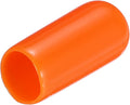 uxcell 20pcs Rubber End Caps 6mm(1/4") ID Vinyl PVC Round Tube Bolt Cap Cover Screw Thread Protectors,Orange by uxcell