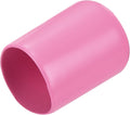 uxcell 20pcs Rubber End Caps 18mm ID Vinyl PVC Round Tube Bolt Cap Cover Screw Thread Protectors Pink by uxcell
