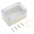 LeMotech ABS Plastic Junction Box Dustproof Waterproof IP65 Electrical Enclosure Box Universal Project Enclosure Grey with PC Transparent Clear Cover 3.9 x 2.7 x 2 inch(100 x 68 x 50 mm) by LeMotech