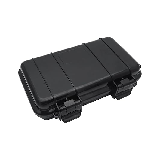 SEIWEI Outdoor Sealed Waterproof Safety Case Plastic Tool Dry Storage Box For Electronic Equipment Camping Outdoor Tool - Small Box(A) MMZ-HA5272A-RT Black by Unknown
