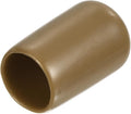 uxcell 20pcs Rubber End Caps 11.5mm ID Vinyl PVC Round Tube Bolt Cap Cover Screw Thread Protectors Light Brown by uxcell