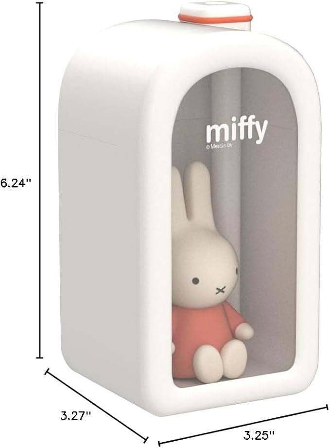 Mipow X Miffy Cool Mist Humidifier - Ultrasonic Quiet , Mini Cute Humidifier with Night Light for Bedroom/Babies Nursery/Office, 380ml - Image 7