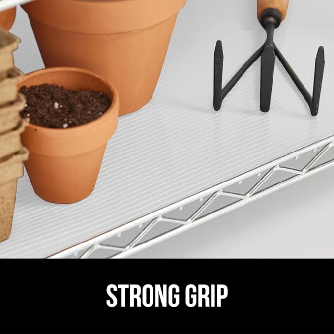 GORILLA GRIP DuraGuard Shelf Liner, 24x30 Non-Adhesive Cabinet Liners for Kitchen Drawers, Shelves, Refrigerator, Pantry Storage, Bathroom Closet, Durable Waterproof BPA Free Ribbed Plastic, White - Image 3