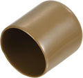 uxcell 20pcs Rubber End Caps 29mm(1 1/8") ID Vinyl PVC Round Tube Bolt Cap Cover Screw Thread Protectors Light Brown by uxcell