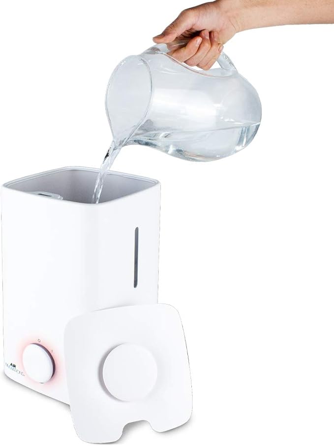 Air Innovations Humidifiers for Bedroom Convenient Oversized 4.5L Tank Runs for 70 Hours for Large Room up to 400 Sq Ft Top Fill Cool Mist Humidifier Ideal for Baby Room and Plants MH-419, White, 1.2 - Image 4