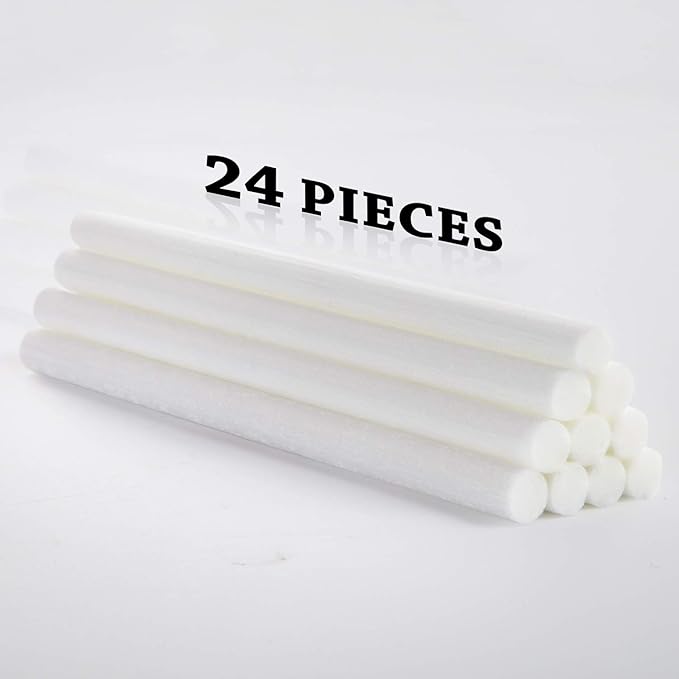 Mudder 24 pcs Humidifier Sticks Filter Refill 7.87'' Mini Air Diffuser Pure Cotton Wicks Refill Humidifiers Filter Sticks Wicks for Small Portable Humidifier Diffuser in Office Bedroom Home - Image 4