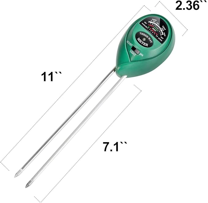 iPower 3-in-1 Soil Moisture/pH/Light Meter, Soil Test kit for Indoor & Outdoor Use, Suitable for House Plants, Garden, Lawn, Farm - Image 7