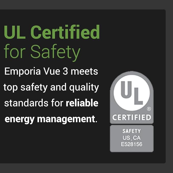 Emporia Vue 3 Home Energy Monitor - Smart Home Automation Module and Real Time Electricity Usage Monitor, Power Consumption Meter, Solar and Net Metering for UL Certified Safe Energy Monitoring - Image 5