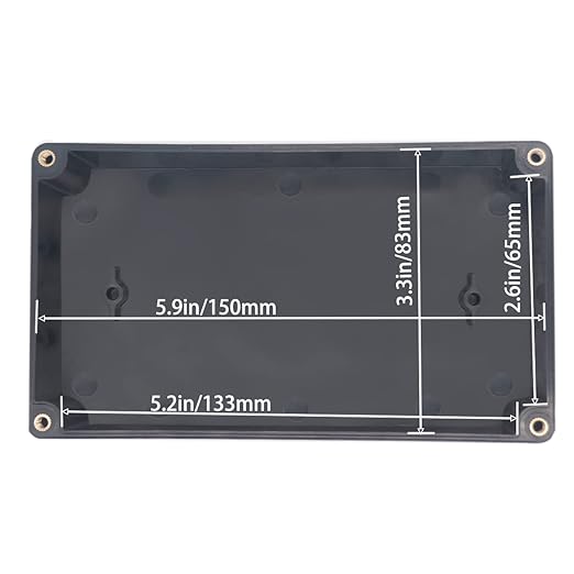 Watertight Junction Box, IP67 Waterproof Project Box Durable ABS Plastic Electronic Enclosure Case for DIY Electrical Project Black 6.22" x 3.54" x 2.36"(158 x 90 x 60 mm) - Image 5