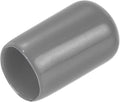 uxcell 20pcs Rubber End Caps 9mm(3/8") ID Vinyl PVC Round Tube Bolt Cap Cover Screw Thread Protectors Dark Grey by uxcell