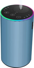Waterless Essential Oil Diffuser, Battery Powered Mini Scent Air Machine, Aromatherapy Mist Diffuser for Home Room Car Office (Blue) by konchile