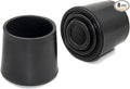 Flyshop 1-1/4", 32 mm, Patio Round Chair Leg Caps, Furniture Table Feet Covers Floor Protectors, Anti-Skid Durable Thick Rubber Leg Tips, 8 Pack, Black by Flyshop