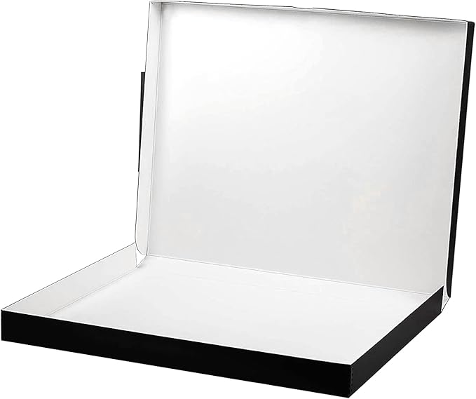 Lineco 16x20 Black Clamshell Archival Folio Storage Box, 1.75" Deep. Acid-Free with Metal Edge. Preserves Picture Longevity, Organize Photos or Documents, Crafts, DIY - Image 2