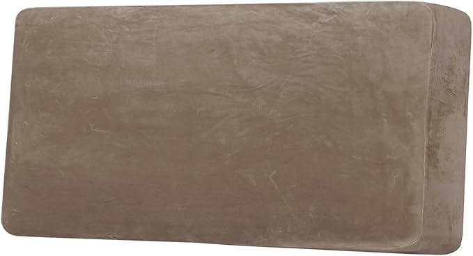 H.VERSAILTEX Velvet Stretch Individual Couch Cushion Cover Plush Cushion Slipcover for Loveseat Sofa Cushion Furniture Protector Seat Cushion Sofa Cover (1 Piece Sofa Cushion Cover, Mocha) by HVERSAILTEX