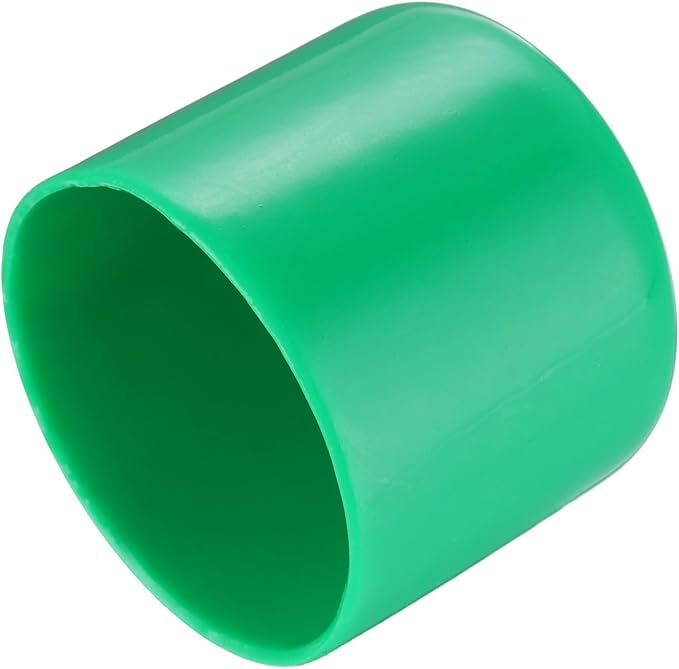 uxcell 20pcs Rubber End Caps 37mm(1 7/16") ID Vinyl PVC Round Tube Bolt Cap Cover Screw Thread Protectors Dark Green by uxcell