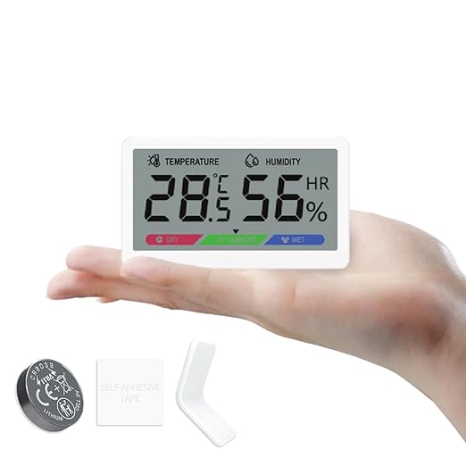 Digital Hygrometer Indoor Thermometer: High Accuracy Room Humidity Monitor with LCD Display & Comfort Indicator for Home by Unknown