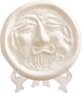Air Purifying Healing Ceramic Object-Ancient Korean Demon Hunter's Face Roof Tile-Bearded Face Ceramic Home Décor-Air Purifying Effects, Eliminates Bad Odors, Humidity Control by CRECEN-HealingSpacesforYou
