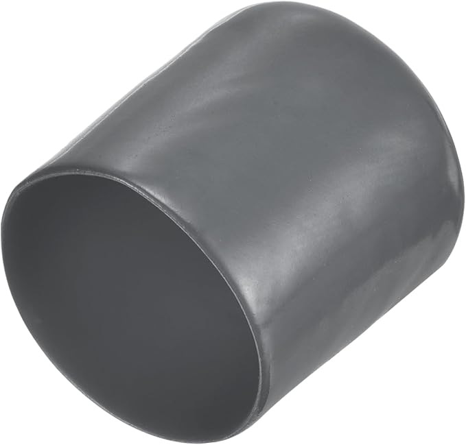 uxcell 20pcs Rubber End Caps 27mm ID Vinyl Round Tube Bolt Cap Cover Thread Protectors Dark Grey by uxcell