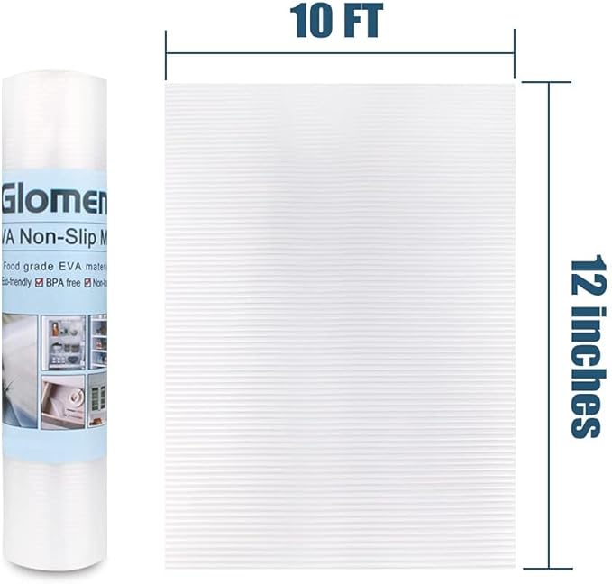 Shelf Liner, Non-Slip Cabinet Liner, Washable Oil-Proof for Kitchen Cabinet, Shelves, Refrigerator, Storage, Desks, 12 Inches x 10 FT, Non Adhesive Drawers Liner (12 Inches x 10 FT)… - Image 7
