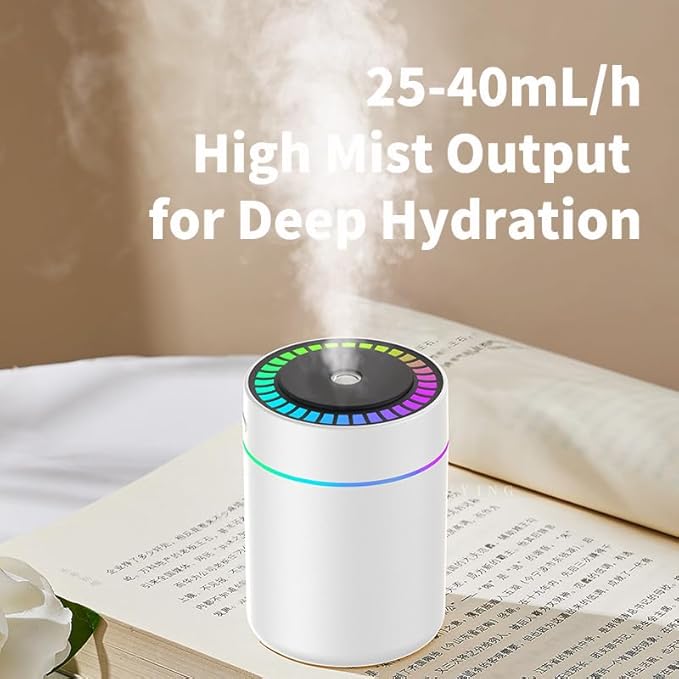 180ml Portable Small Humidifier with Colorful LED Night Light, USB Personal Desktop Humidifier for Car Home Office Travel, Auto Shut-Off, 2 Mist Modes, Super Quiet - Image 8