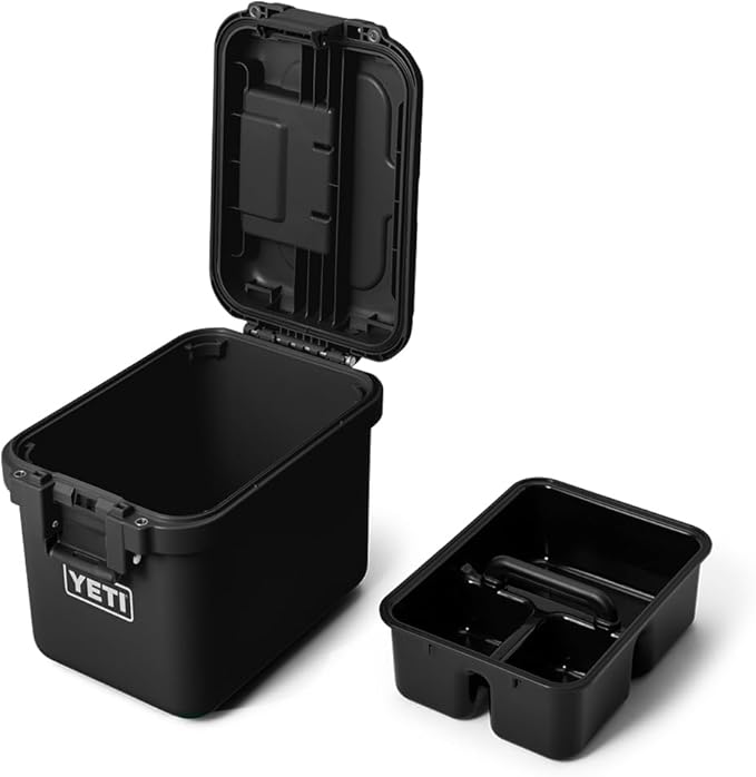 YETI LoadOut 15 GoBox Divided Waterproof Cargo Case, Dry Box, Camera Case, Fishing Tackle Box, Black - Image 8