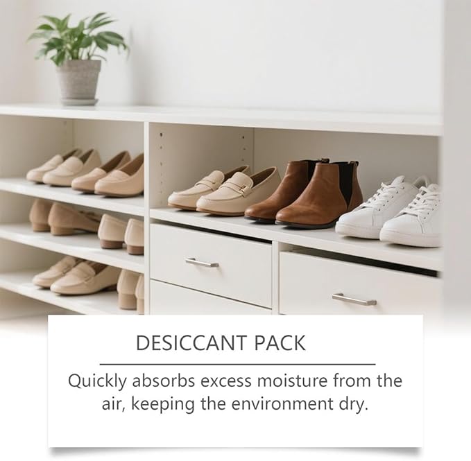 100g Rechargeable Desiccant Packs 12-Pack - Color Indicating Silica Gel Moisture Absorbers for Storage Bins, Closets, Cars Safes & 3D Filaments - Image 4