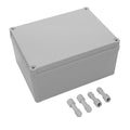 LeMotech IP67 Waterproof Junction Box ABS Plastic Project Box Dustproof Electrical Box Outdoor Enclosure for Electronics DIY Case Gray 7.9X 5.9X 3.9 inch (200x 150x 100 mm) by LeMotech