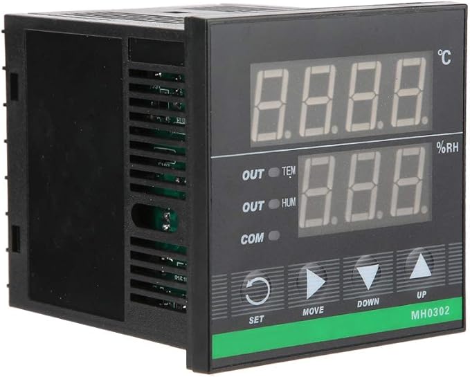 MH0302 Digital Temperature Humidity Controller High Precision Panel Mounted Sensor with LED Display for Industrial Agricultural and Depot Control 72x72mm - Image 4