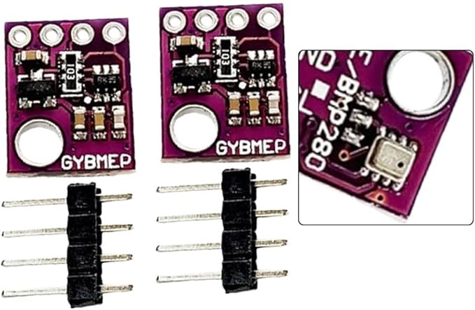 Minhe Sensor IC Module GY-BME280-5V / GY-BMP280-5V for environmental detection, measures temperature, humidity, barometric pressure, I2C or for SPI communication, sleep mode 0.1μA, 14x11mm (GY-BME280 - Image 4