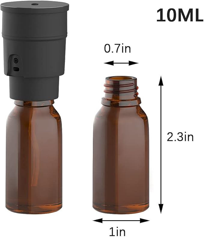 Sentiment Diffuser, Diffusers for Home, Scent Diffuser - Portable & Smart & Cordless Design, for 3 Cold Mist & Timer 1/2/3H (Black) - Image 5