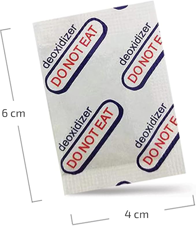 300cc Oxygen Absorbers (100 Packets - 10 Pack of 10 Packets) for Food Storage, Food Grade Oxygen Absorbers Packets with Oxygen Indicator for Long Term Storage and Preservation(300CC(100-Pack)) - Image 7