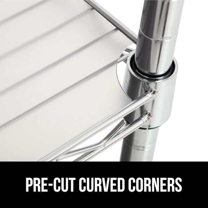 GORILLA GRIP ShelfGuard Wire Shelf Liner Compatible with Amazon Basics Shelving Unit, Set of 5 Waterproof Liners for Organizing Metal Rack Shelves, Kitchen Cabinets, Cupboard, Pantry, 18x36 Clear - Image 7