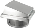 Stainless Steel Vent Outlet Wall Air Vent Cover for Bathroom Kitchen Ceiling Exhaust Grille 125mm 150mm Adjustable Air Vent Grille Silver Metal Duct Cover(150MM) by Unknown