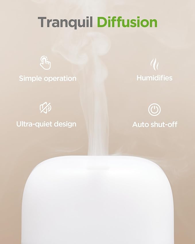 InnoGear 150ml Essential Oil Diffuser, 5-in-1 Diffusers for Home Scent 8 LED Color Aromatherapy Diffuser Air Desk Mini Humidifier Small Vaporizer Aroma Diffuser for Computer Laptop Office, Medium - Image 3