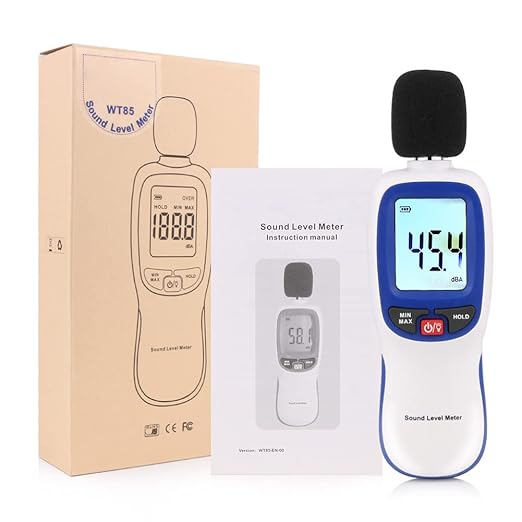 Decibel Sound Meter, Hand-Held Sound Level Meter 30dB to 13dB(A), Noise Meter Monitor with Backlight Alert, Noise Level Meter Tool for Home Office Job-site - Image 7
