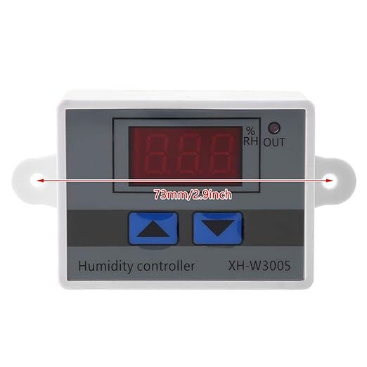 Digital Humidity Controller, XH-W3005 Digital Hygrometer Switch Controller 12V / 24V / 220V, Humidity Range 00%~99% RH(12V) - Image 7
