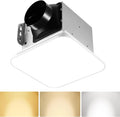 Bathroom Exhaust Fan with Light 110 CFM Quiet with Color Change, 3000K/4000K/5500K 1000LM Household Ventilation Fan Light Combo, Energy Saving Ceiling Mount Bathroom Extractor, Memory Function by JOEAONZ