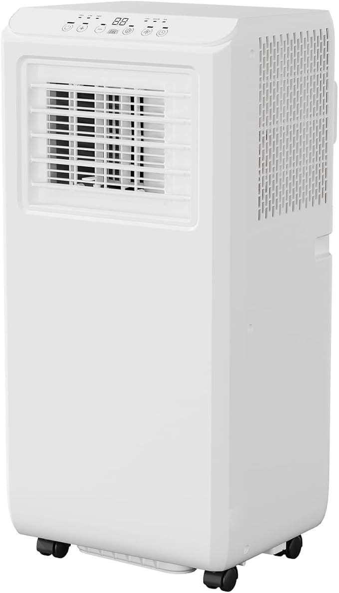 GarveeLife 10000 BTU Portable Air Conditioner, 3-In-1 AC Unit for Rooms Up to 450 Sq.Ft, with Dehumidifier, Fan, Remote Control, LED Display & Window Vent Kit, White by GarveeLife