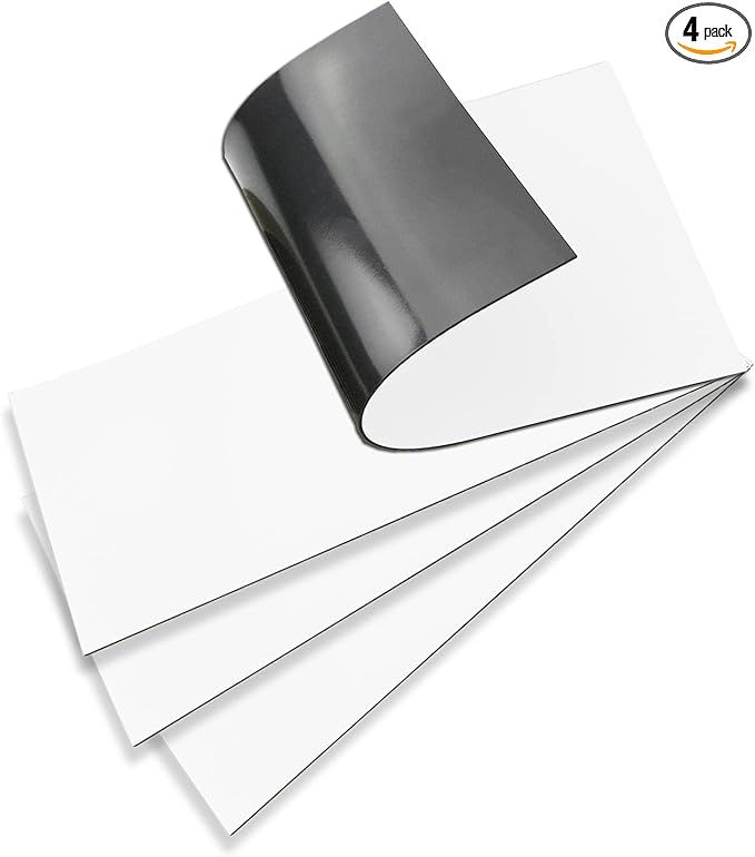 Powerful Thick Magnetic Vent Cover 8 X 15.5 Inch Fits Home Air Vent for Floor, Wall, Ceiling Steel Registers, RV, Easily Cut to Any Size (Set of 4) by RXSIAT