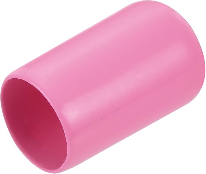 uxcell 20pcs Rubber End Caps 11mm ID Vinyl PVC Round Tube Bolt Cap Cover Screw Thread Protectors Pink by uxcell