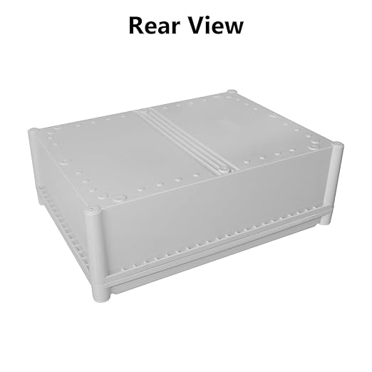 LeMotech Junction Box IP67 Waterproof Dustproof ABS Plastic Project Box for Electrical Outdoor Enclosure Gray 15 x 11 x 5.1 inch (380 x 280 x 130 mm) - Image 5