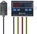KETOTEK KT100 Humidity Temperature Controller 120V 10A Fahrenheit Digital Thermostat Humidistat Control Switch Direct Output with 1.5m Temperature Humidity Sensor by KETOTEK