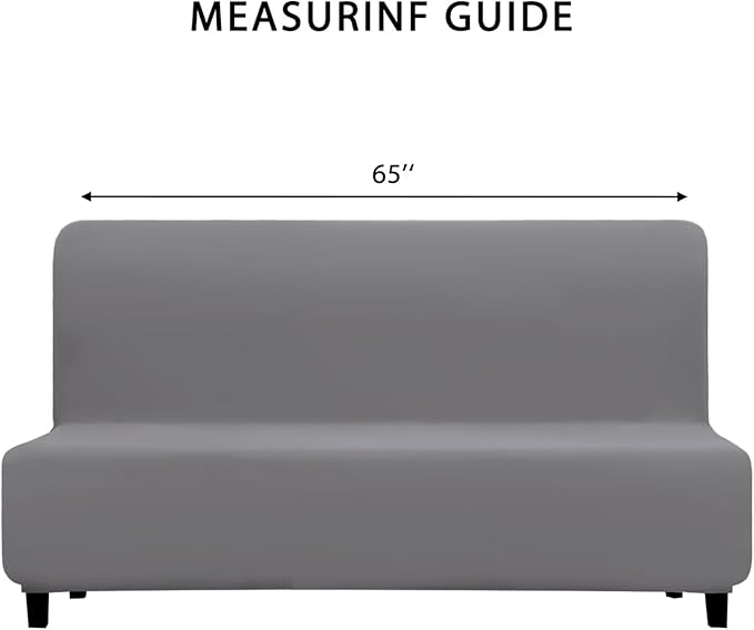 PureFit 100% Dual Waterproof Futon Cover, Couch Cover - Stretch Non Slip Fleece Sofa Covers Washable, Leakproof Furniture Protector for Kids, Pets, Dog (Light Gray) - Image 6