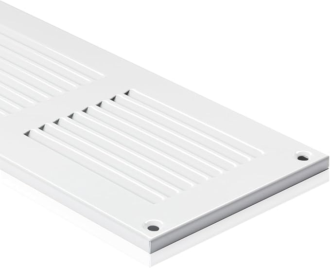 14x2 inch (Duct Opening) Vent Cover - White Ventilation Covers for Wall and Ceiling - Metal Return Grille - HVAC AC Air Vents Register for Indoor and Outdoor Use with Mesh - Image 7